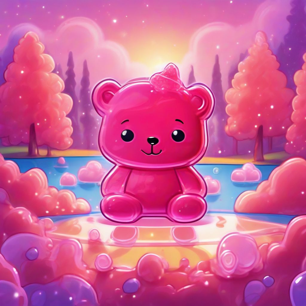 Als träumerische Gummibär entdeckte, dass süße Magie sprechen kann! – Candy bedtime story for kids