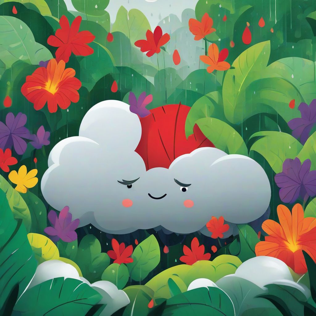 Grumpy Cloud's Rainbow Secret – Jungle bedtime story for kids